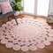 Safavieh 5 x 5 ft. Cape Cod Round Area Rug, Pink CAP226U-5R - alternate 4